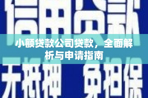 包河小额贷款公司贷款，全面解析与申请指南