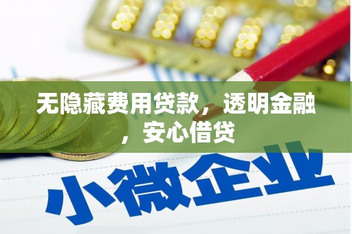 包河无隐藏费用贷款，透明金融，安心借贷