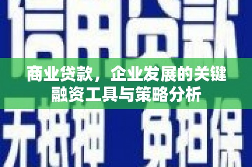 包河商业贷款，企业发展的关键融资工具与策略分析