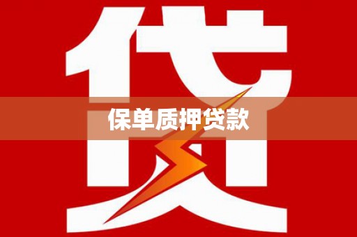 包河保单质押贷款