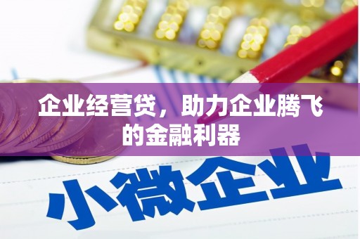 包河企业经营贷，助力企业腾飞的金融利器