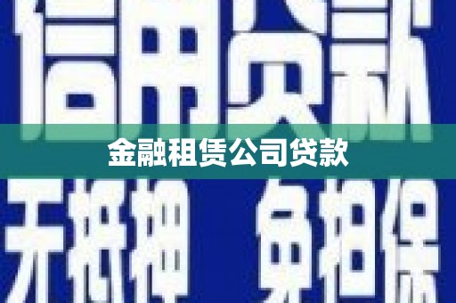 包河金融租赁公司贷款